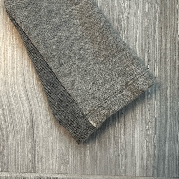 James Perse Cropped Cardigan Terry Jacket Shrug Size 1 S Ribbed Sleeve Moto - Picture 7 of 8